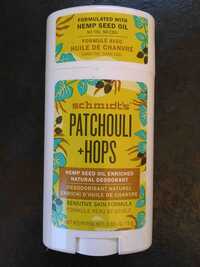 SCHMIDT'S - Patchouli + hops - Natural déodorant