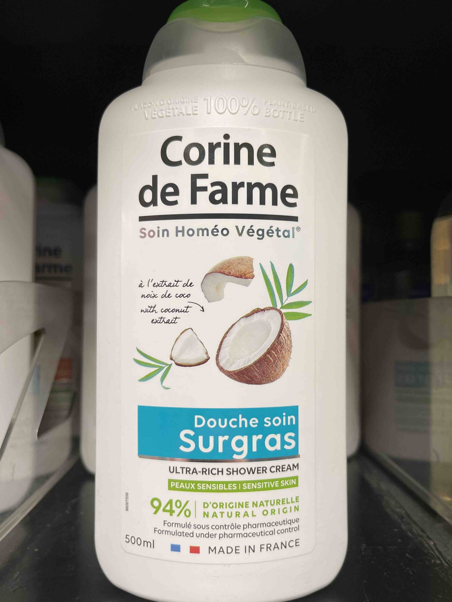 CORINE DE FARME - Soin homéo végétal - Douche soin surgras