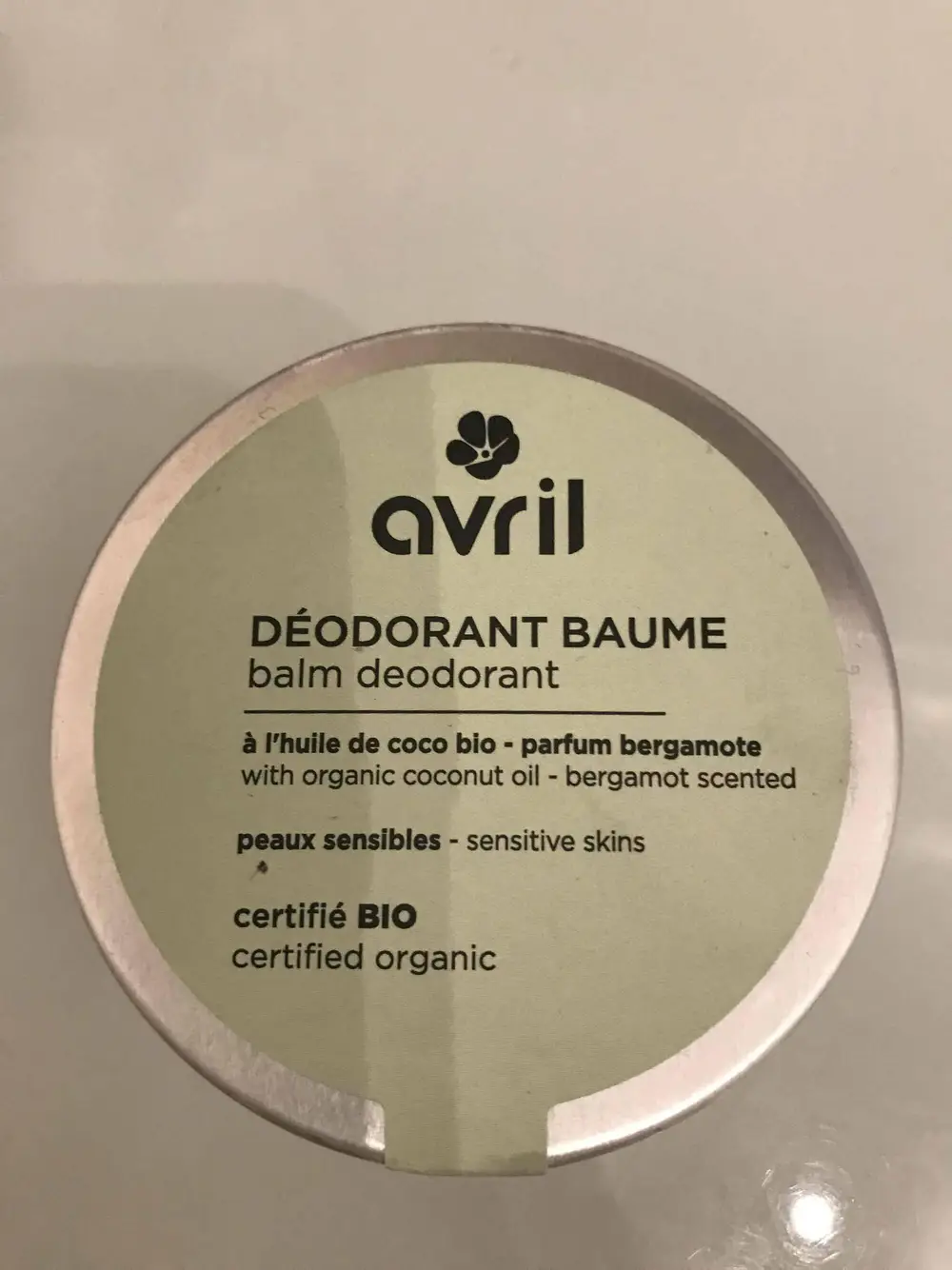 AVRIL - Déodorant baume à l'huile de coco bio