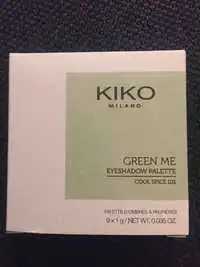 KIKO - Green me - Palette d'ombres à paupières