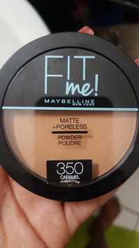 MAYBELLINE NEW YORK - Fit me ! - Matte +poreless powder 350 caramel