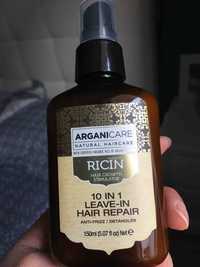 ARGANICARE - Huile de ricin - 10 in 1 leave-in hair repair
