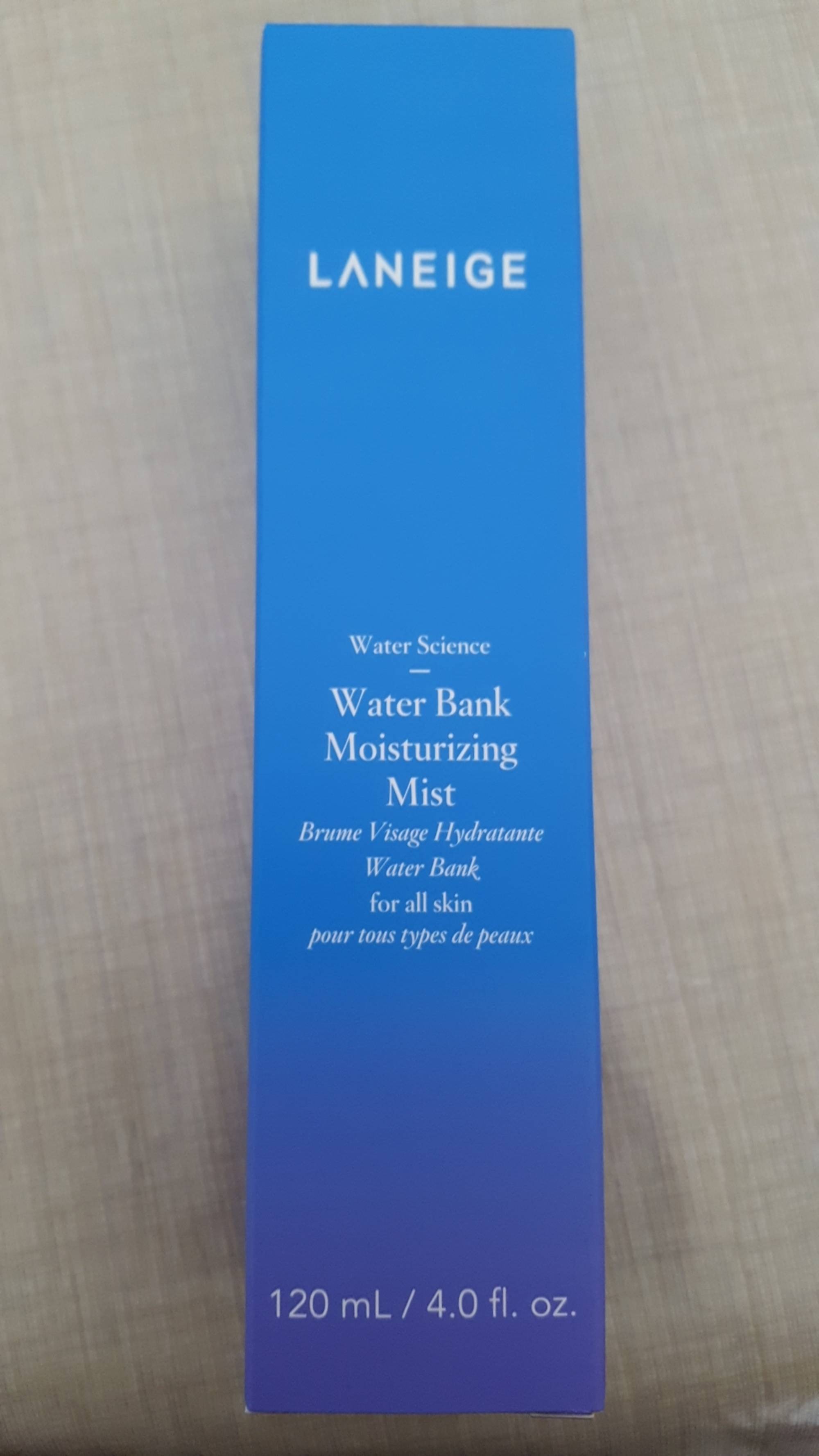 LANEIGE - Water bank - Brume visage hydratante