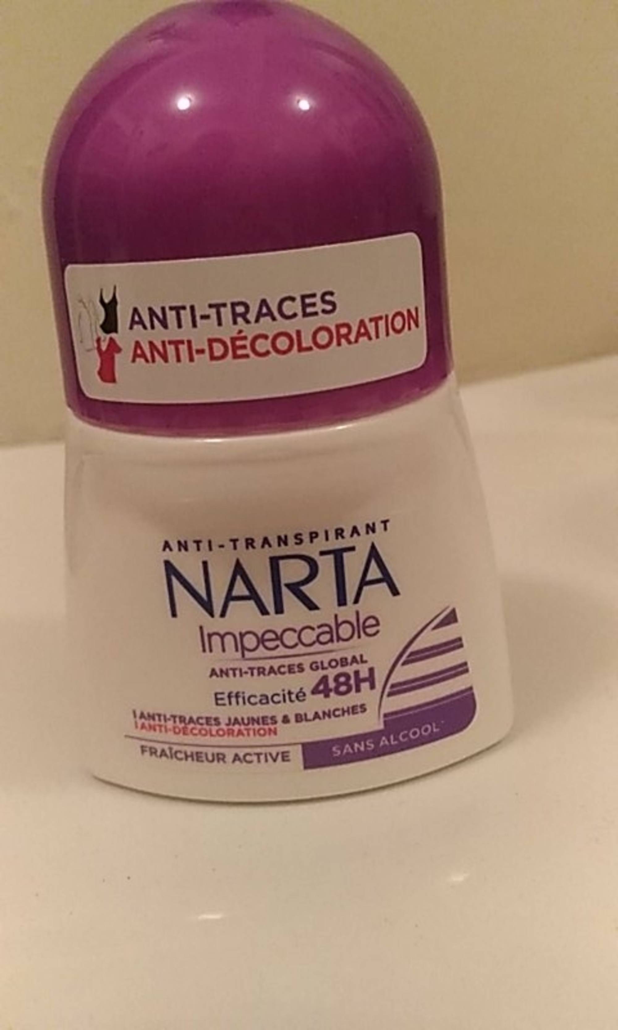 NARTA - Impeccable - Anti-transpirant 48h