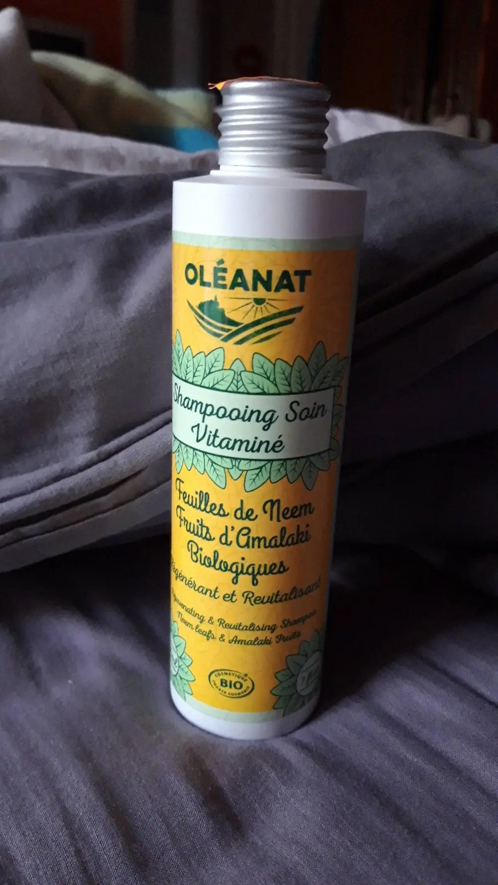 OLÉANAT - Shampooing soin vitaminé - Feuilles de Neem & Fruits d'Amalaki biologiques