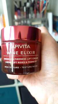 APIVITA - Wine elixir - Crème lift rides & fermeté