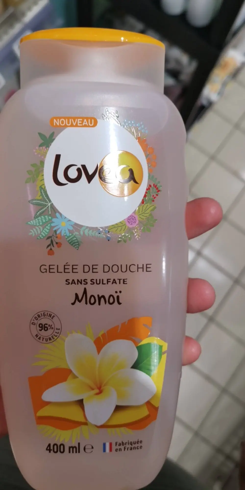 LOVEA - Gelée de douche sans sulfate Monoï