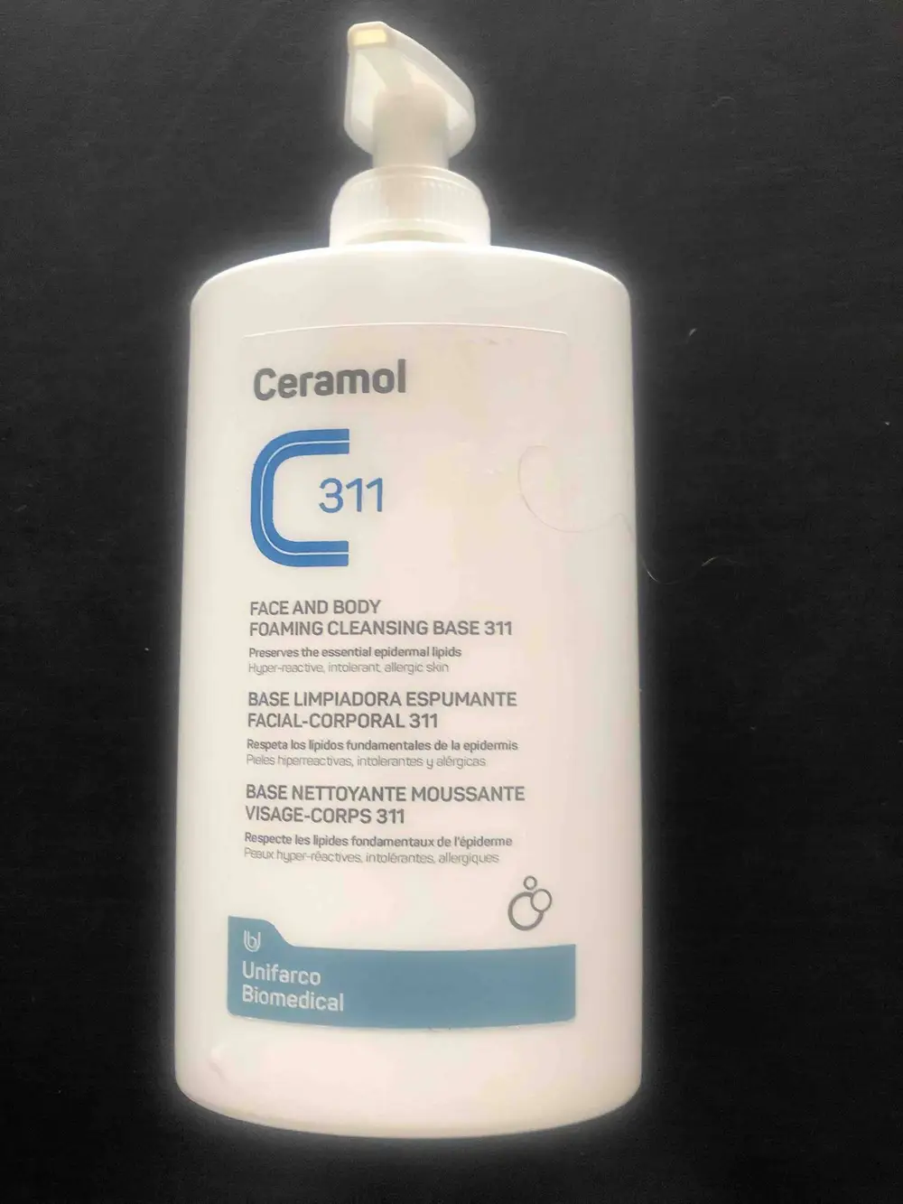 CERAMOL - Base nettoyante moussante visage-corps 311