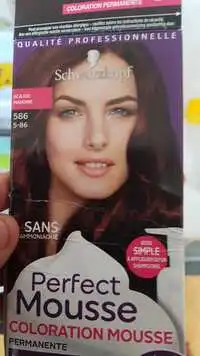 SCHWARZKOPF - Perfect mousse - Coloration mousse acajou mahonie 586