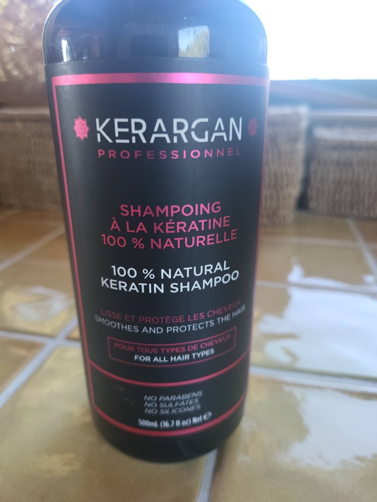 KERARGAN - Shampoing à la kératine 100% naturelle