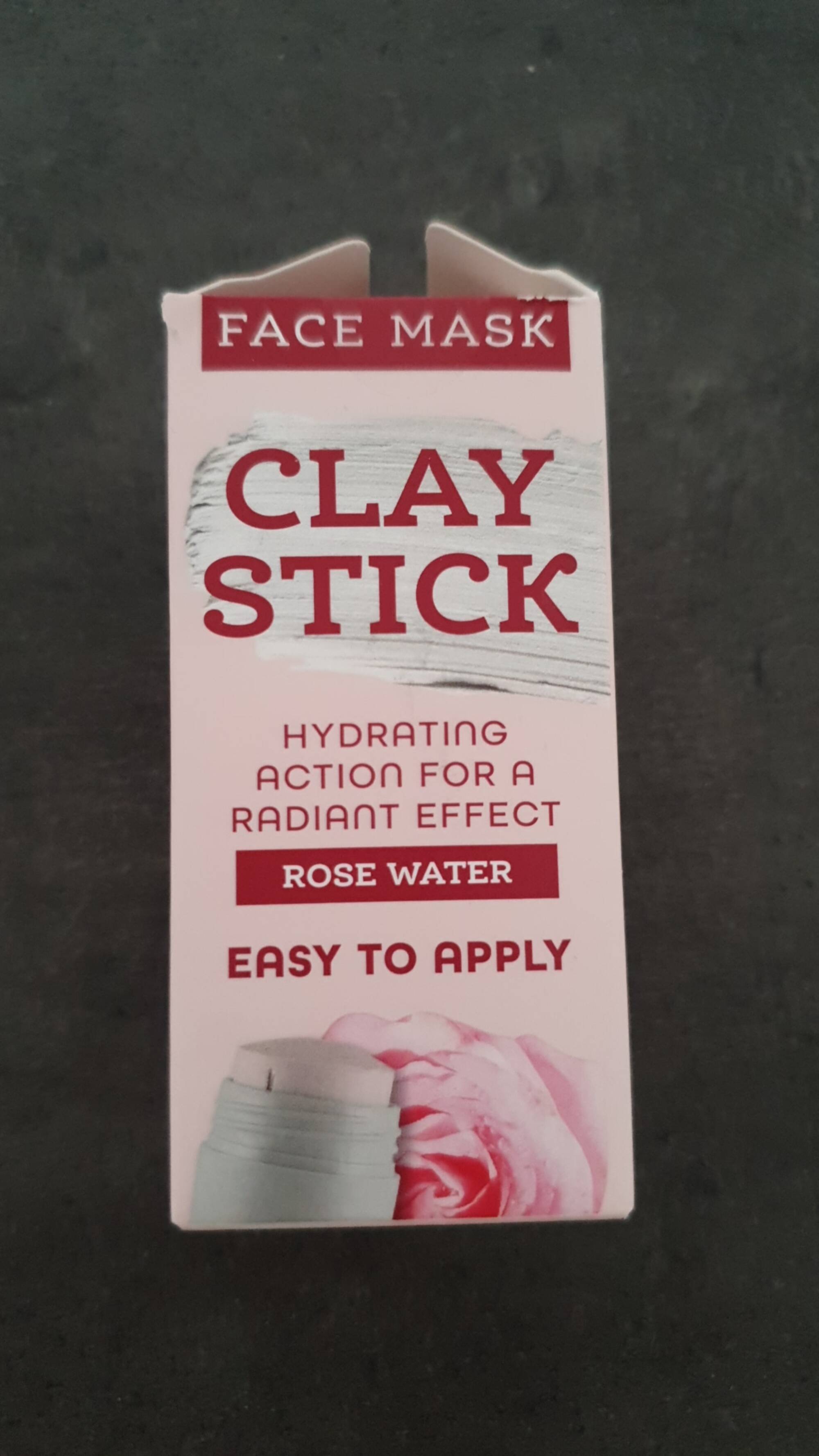 ACTION - Clay stick - Face mask rose water