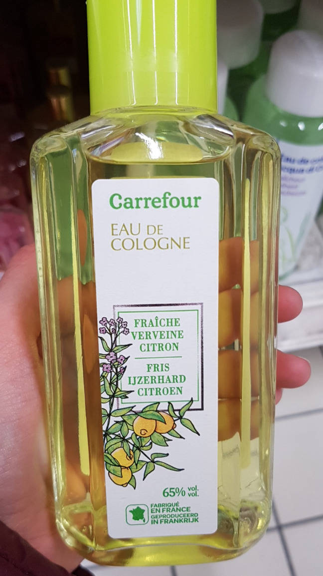 CARREFOUR - Fraîche verveine citron - Eau de cologne 