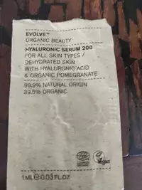 EVOLVE - Hyaluronic serum 200