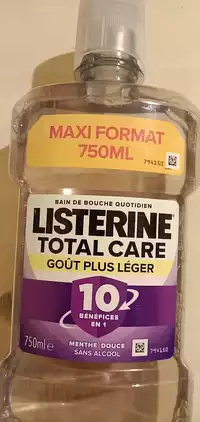 LISTERINE - Total care - Bain de bouche sans alcool