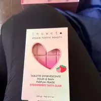 INUWET - Parfum fraise - Tablette effervescente pour le bain