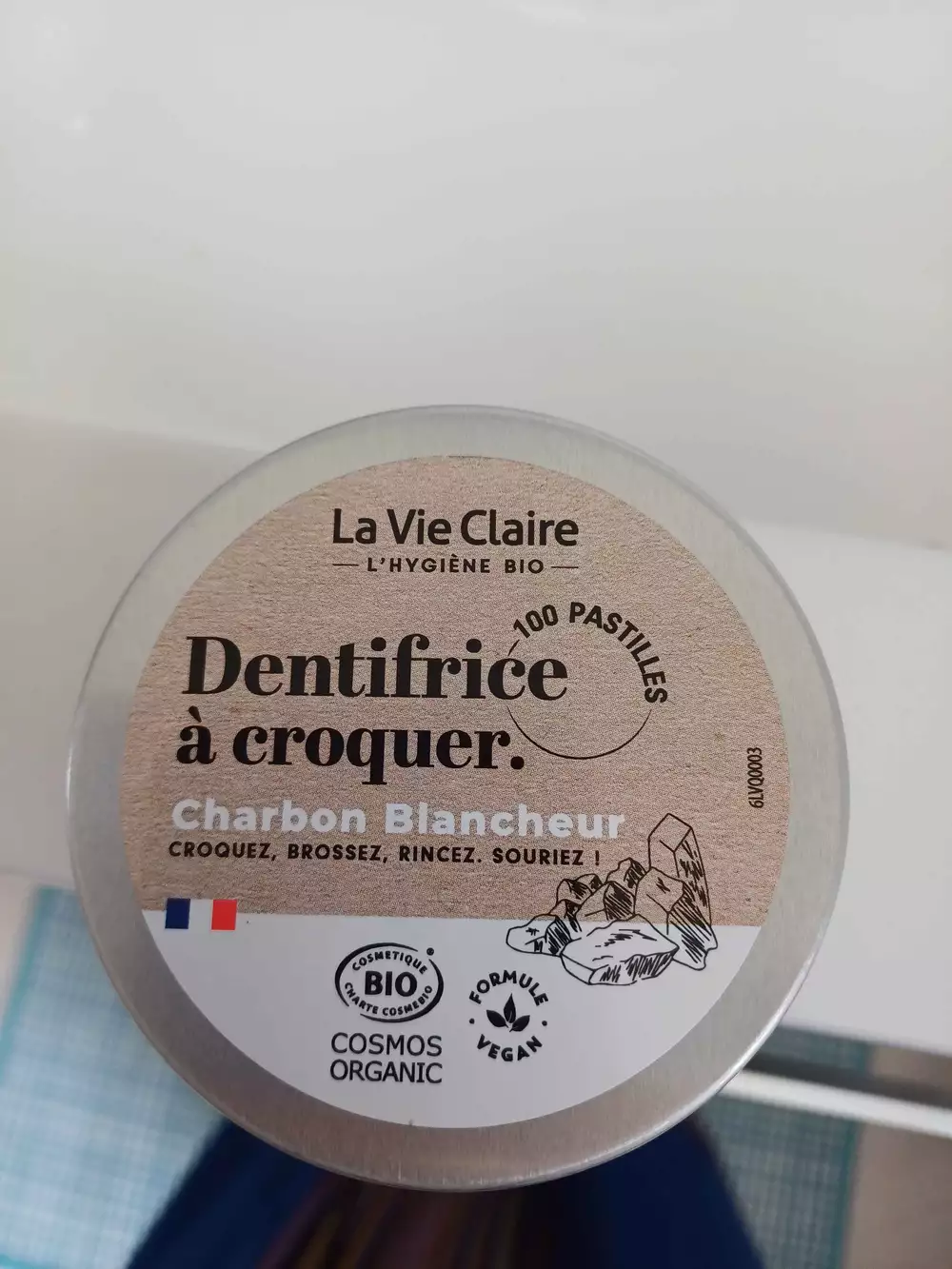 LA VIE CLAIRE - Dentifrice à croquer charbon blancheur