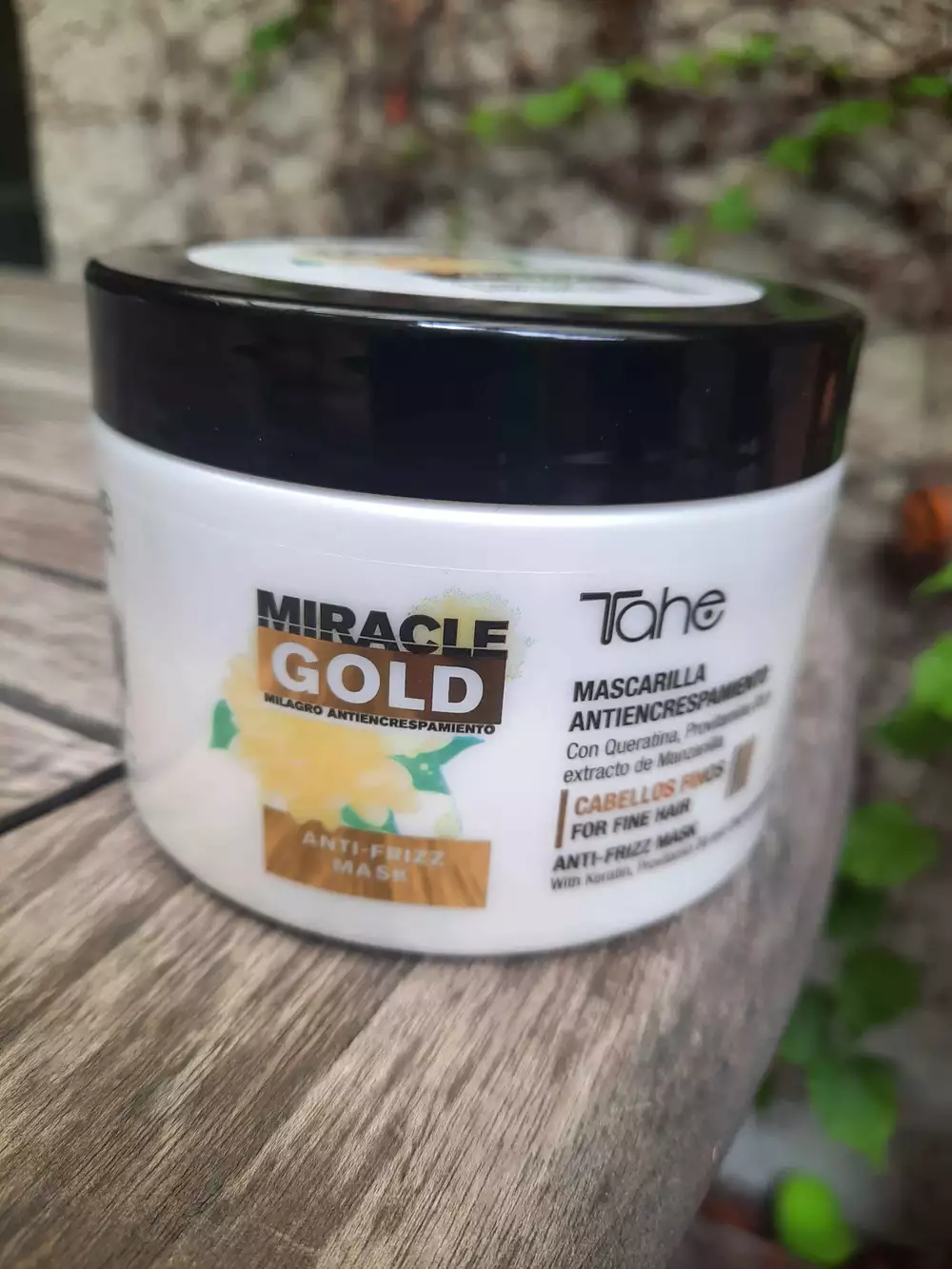 TAHE - Miracle gold - Mascarilla antiencrespamiento