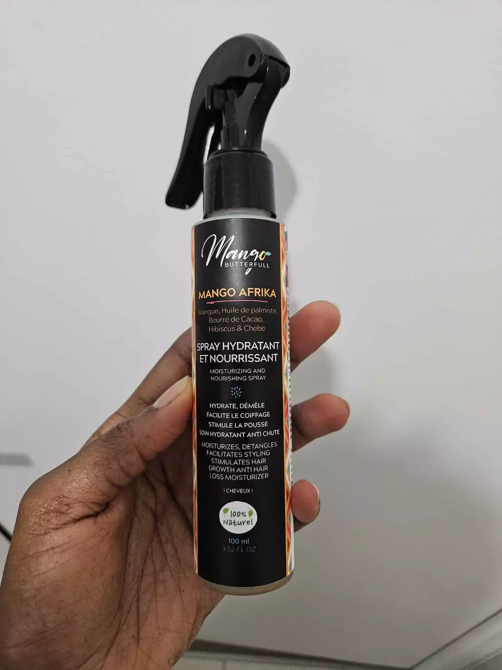 MANGOBUTTERFULL - Mango Afrika - Spray hydratant et nourrissant cheveux