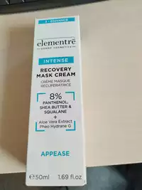 ELEMENTRE - Appease - Crème masque récupératrice