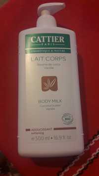 CATTIER - Lait corps - Beurre de coco vanille Bio