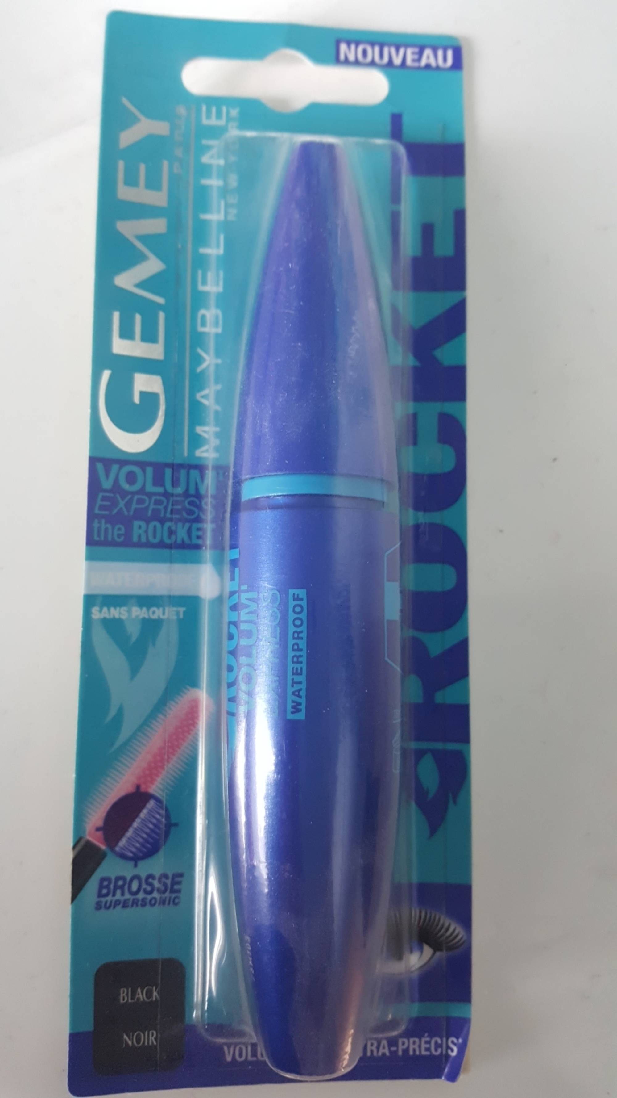 GEMEY MAYBELLINE - The rocket volum express - Mascara waterproof - Noir