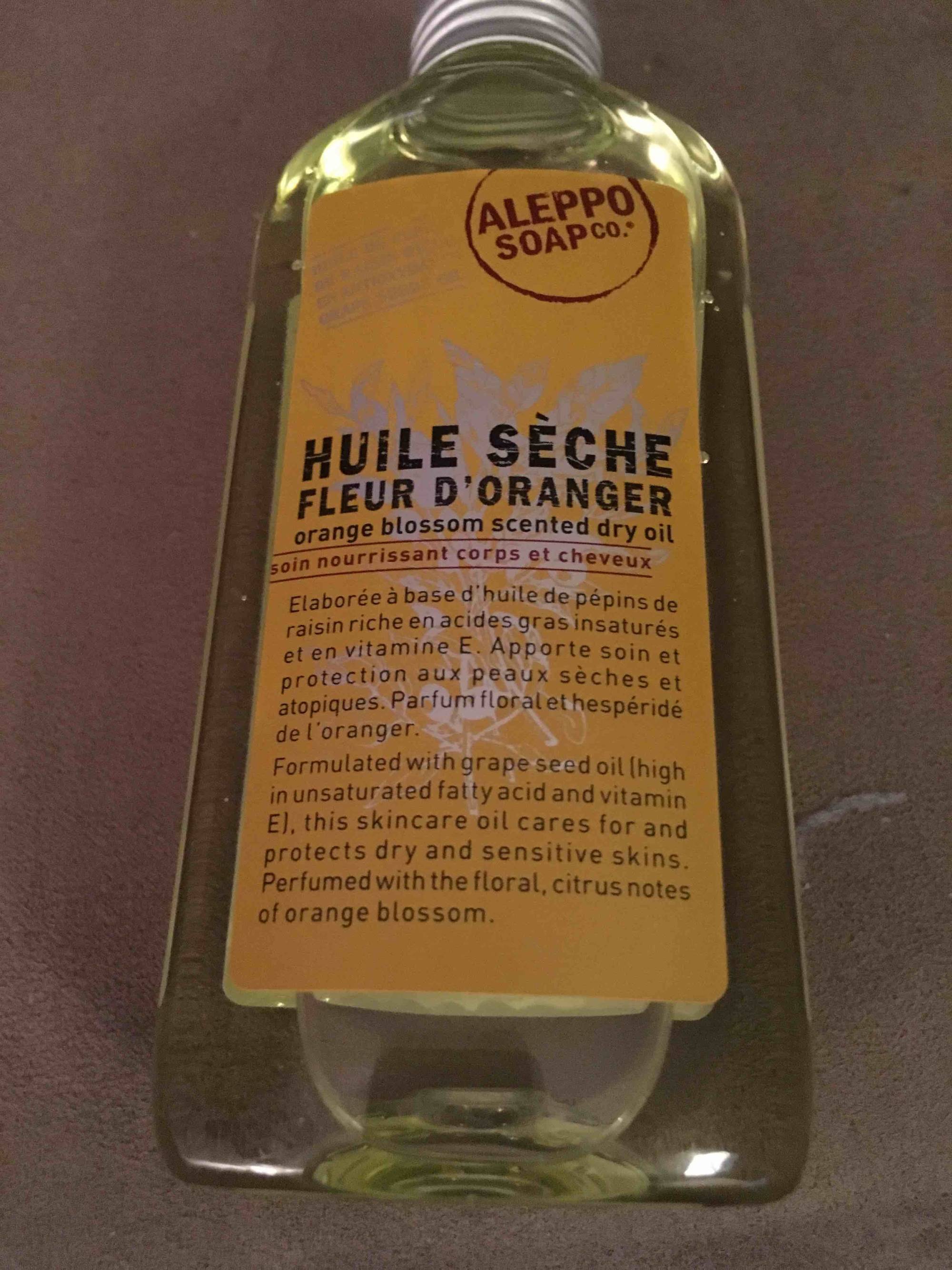 ALEPPO SOAP CO. - Huile sèche fleur d'oranger - Soin nourrissant corps et cheveux
