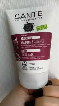 SANTE NATURKOSMETIK - Family 3 minutes - Masque brillance