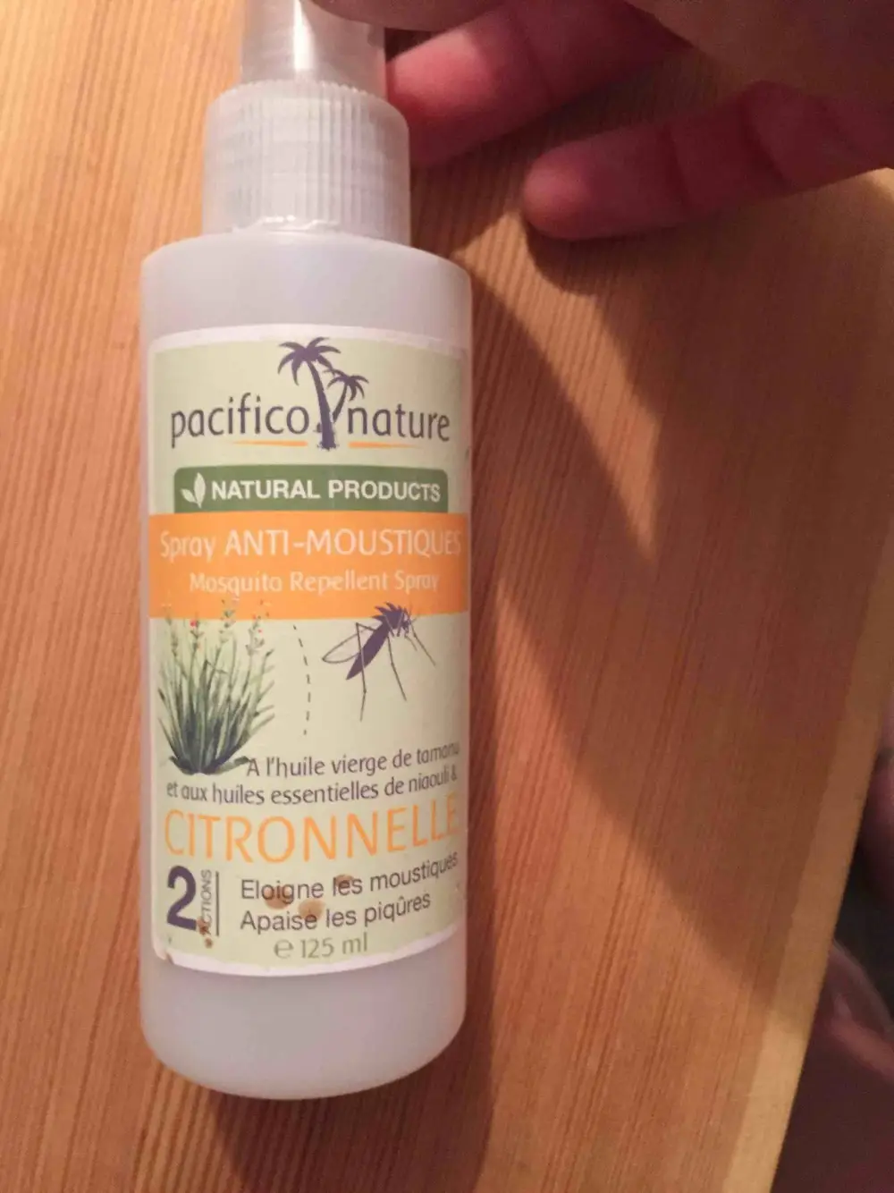 PACIFICO NATURE - Citronnelle - Spray anti-moustiques