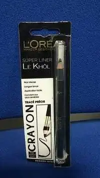 L'ORÉAL - Super liner le khôl - Crayon 101 midnight black