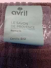 AVRIL - Romarin - Le savon de provence bio
