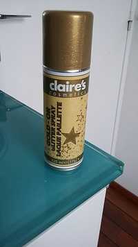 CLAIRE'S - Gold glitter spray - Laque paillette