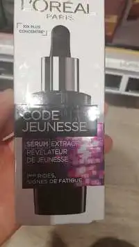 L'ORÉAL - Code Jeunesse - Sérum extraoridinaire révélateur jeunesse