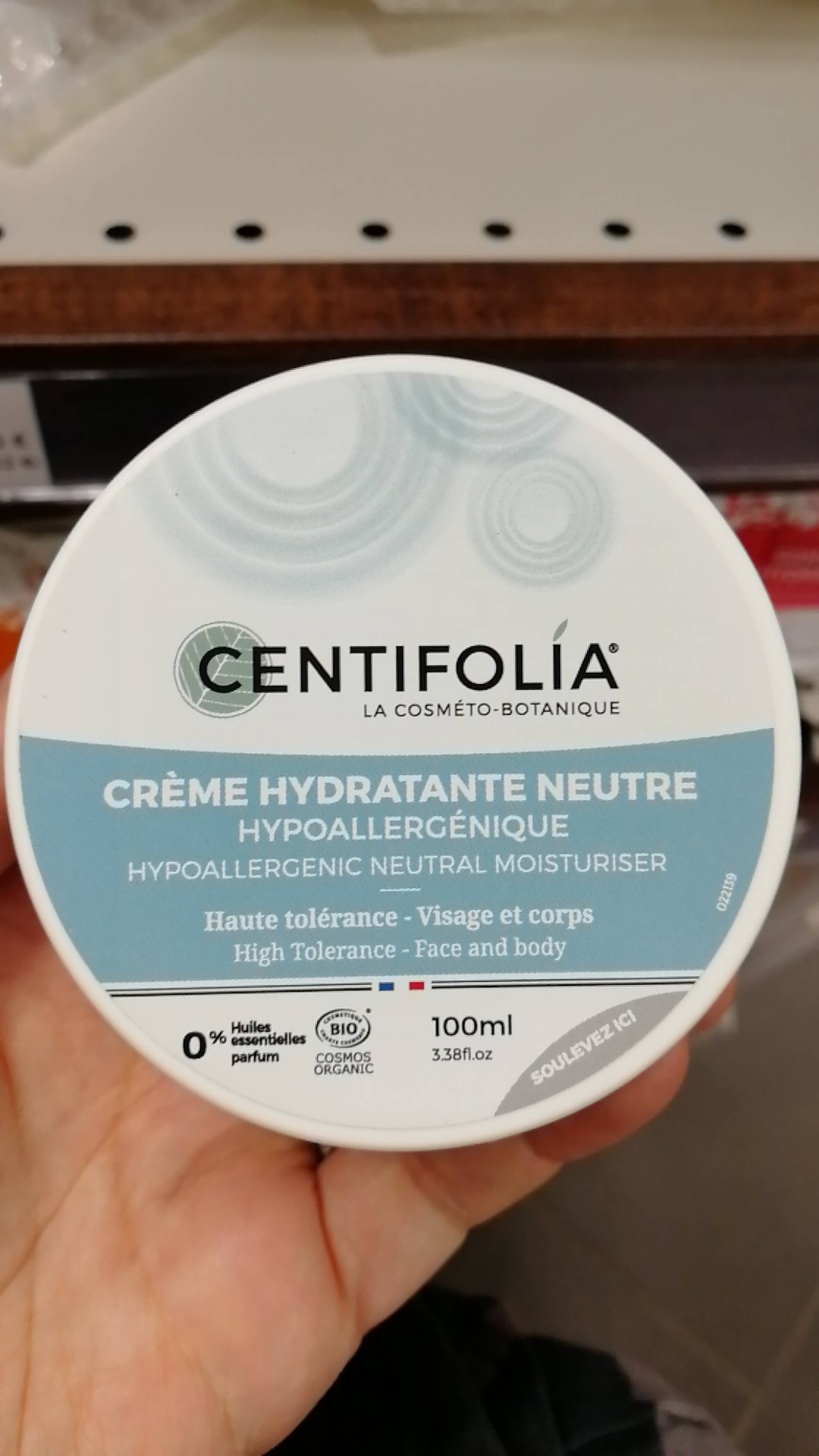 CENTIFOLIA - Crème hydratante neutre visage et corps