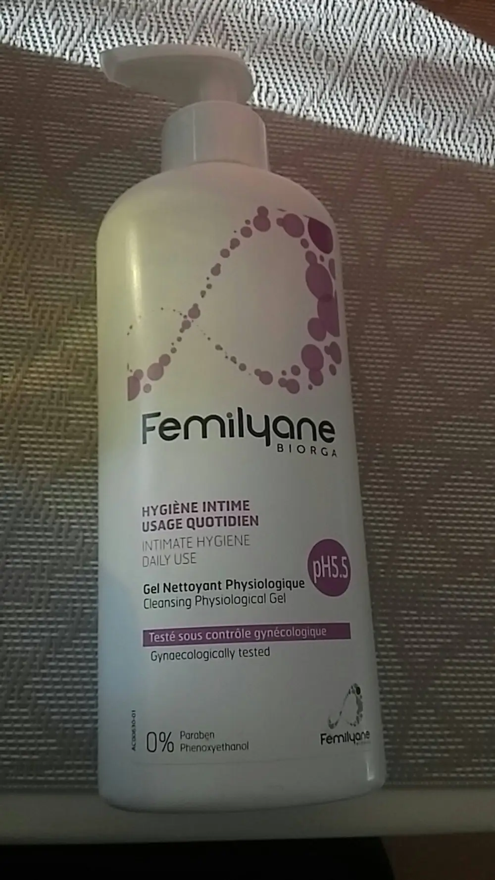 FÉMILYANE - Hygiène intime usage quotidien - Gel nettoyant physiologique