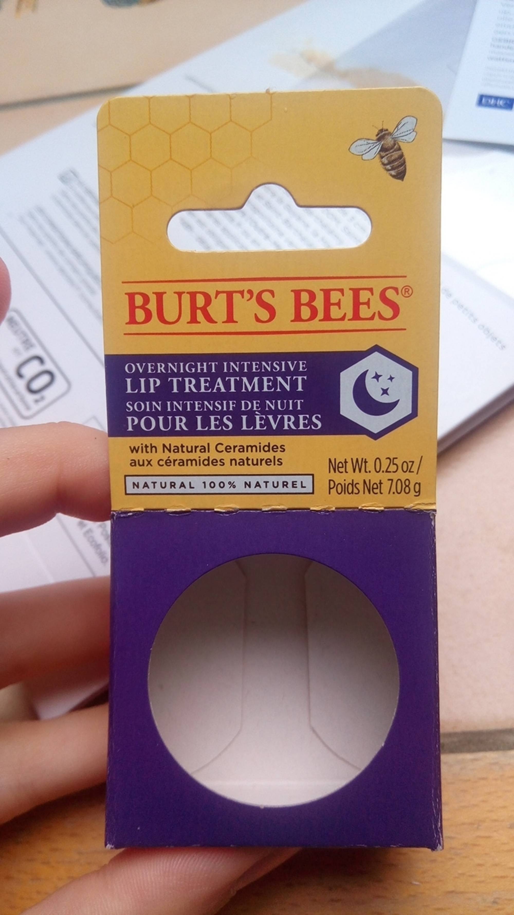 BURT'S BEES - Soin intensif de nuit pour les lèvres
