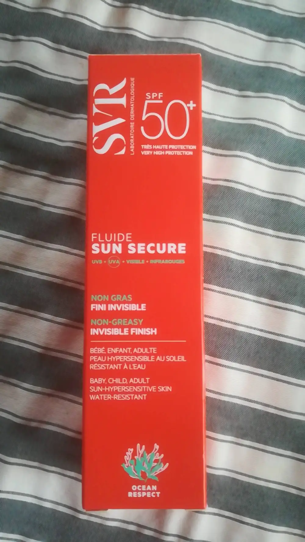 SVR LABORATOIRE DERMATOLOGIQUE - Fluide sun sécure SPF 50+