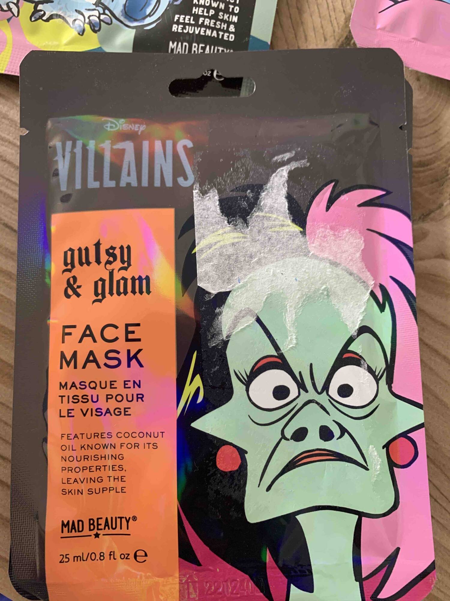 DISNEY - Villains gutsy & glam - Masque en tissu pour le visage