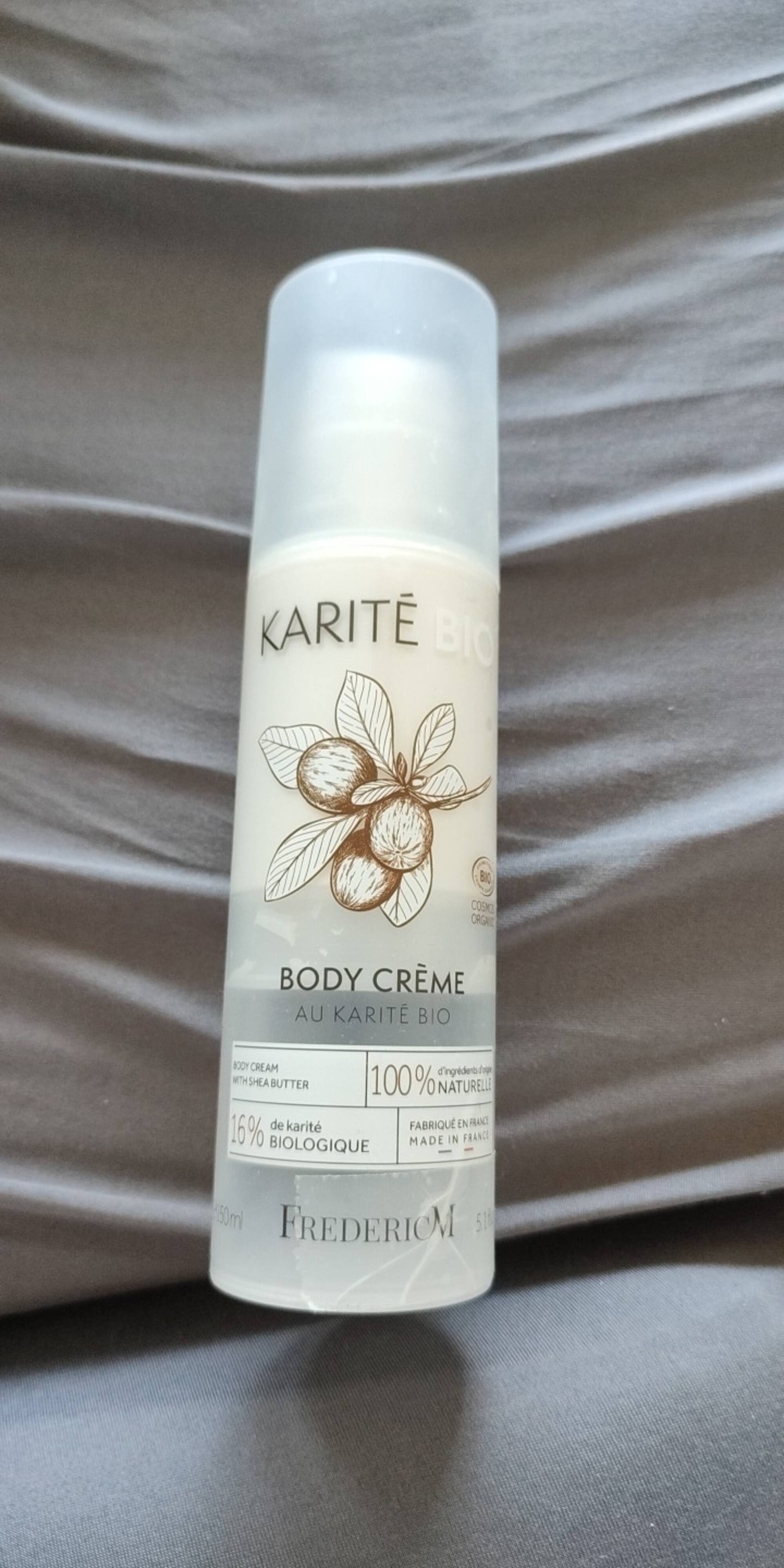 FREDERIC M - Karité bio - Body crème 