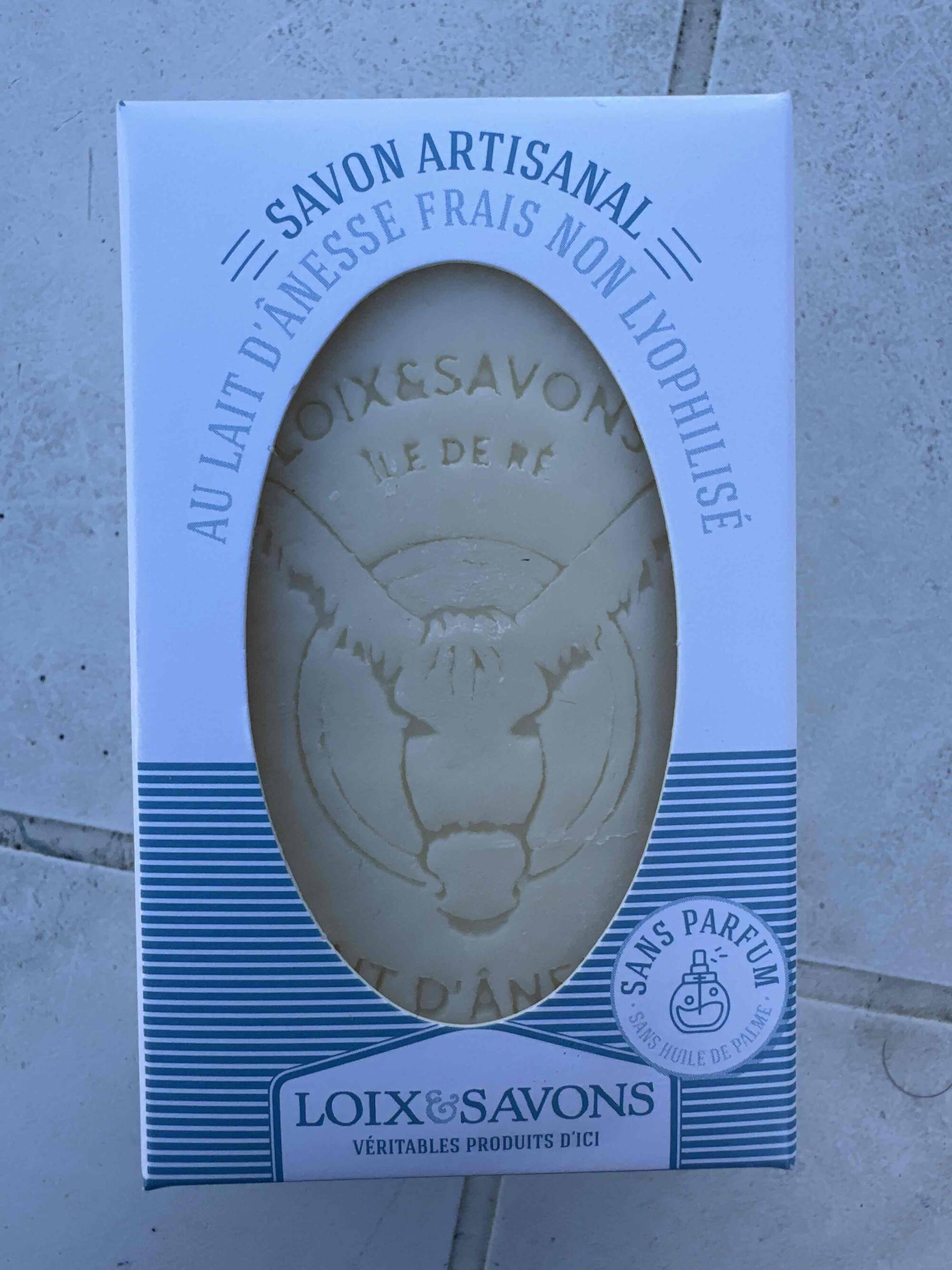 LOIX & SAVONS - Savon artisanal au lait d’anesse frais non lyophilisé 