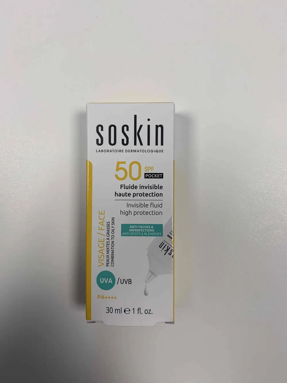 SOSKIN - Fluide invisible haute protection SPF 50