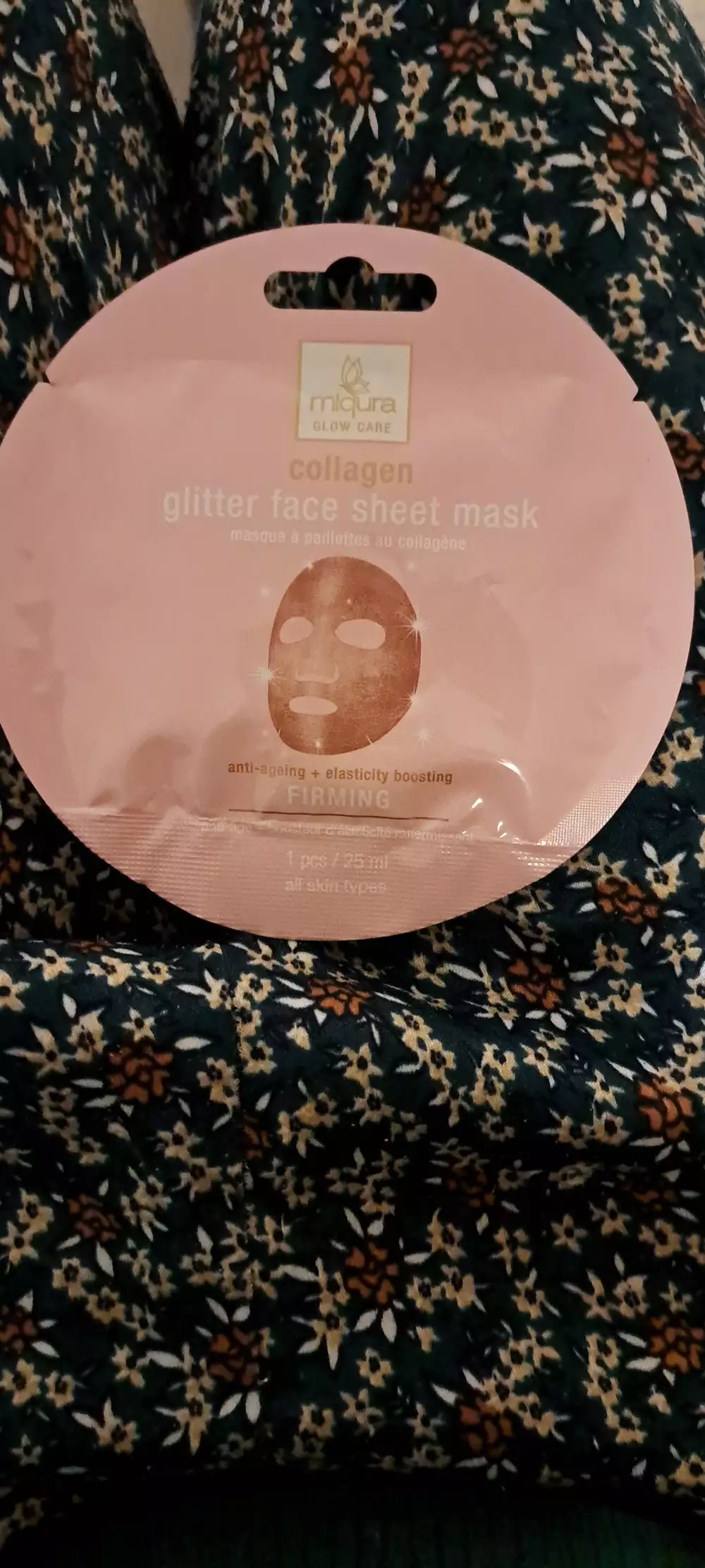 MIQURA - Collagen - Glitter face sheet mask