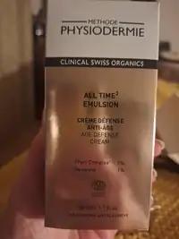 PHYSIODERMIE - All time3 emulsion - Crème défense anti-âge