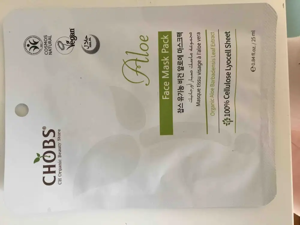 CHOBS - Aloe - Face mask pack