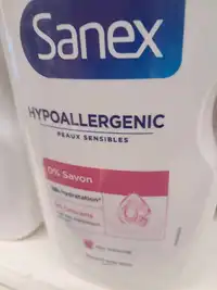 SANEX - Peaux sensibles - Gel douche hypoallergenic 0% savon