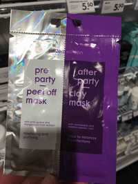 HEMA - Pre party peel off mask & after party clay mask