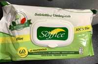 SOFFICE - 60 Salviettine umidificate aloe 100% bio