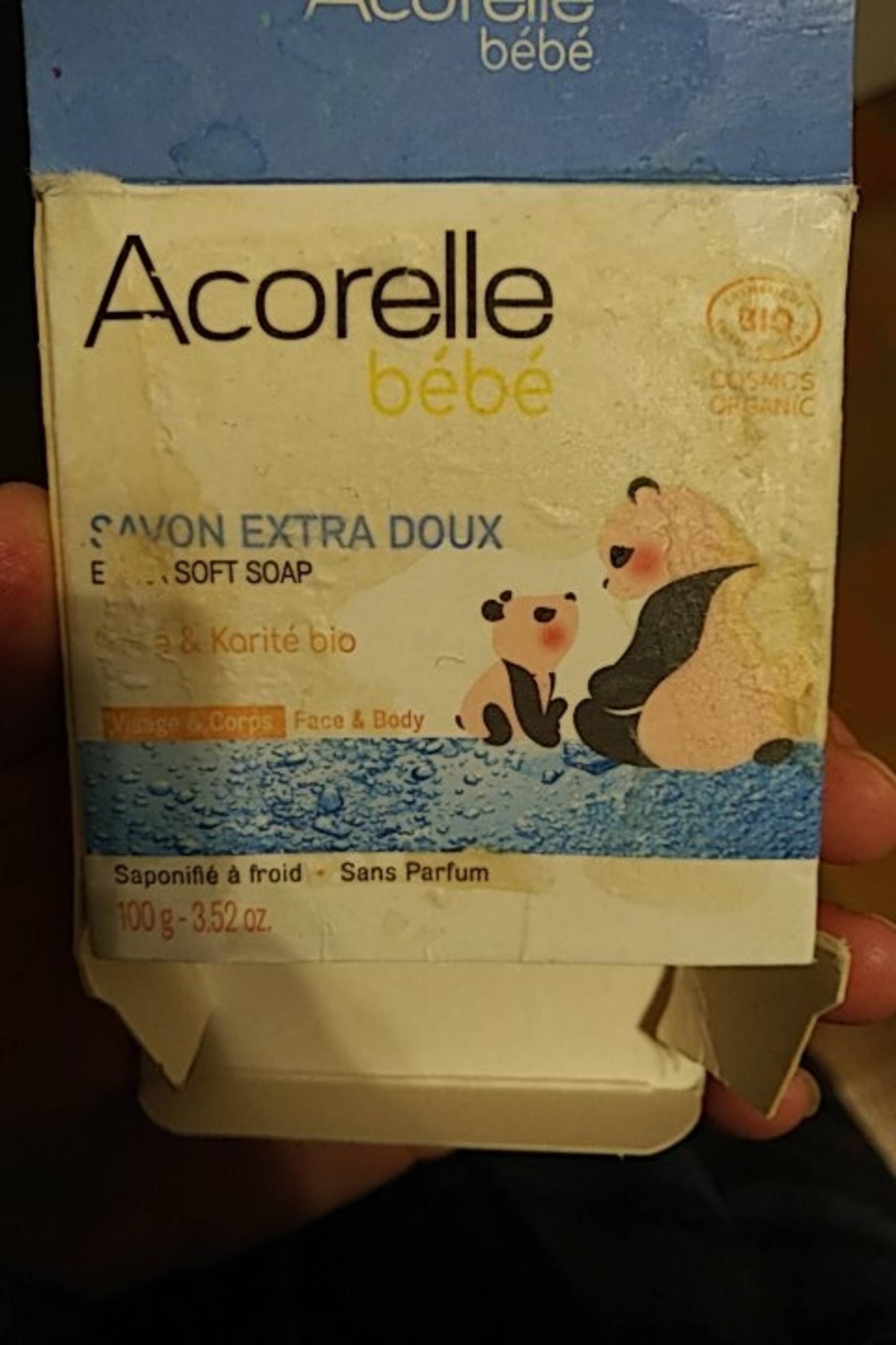 ACORELLE - Bébé - Savon extra doux 