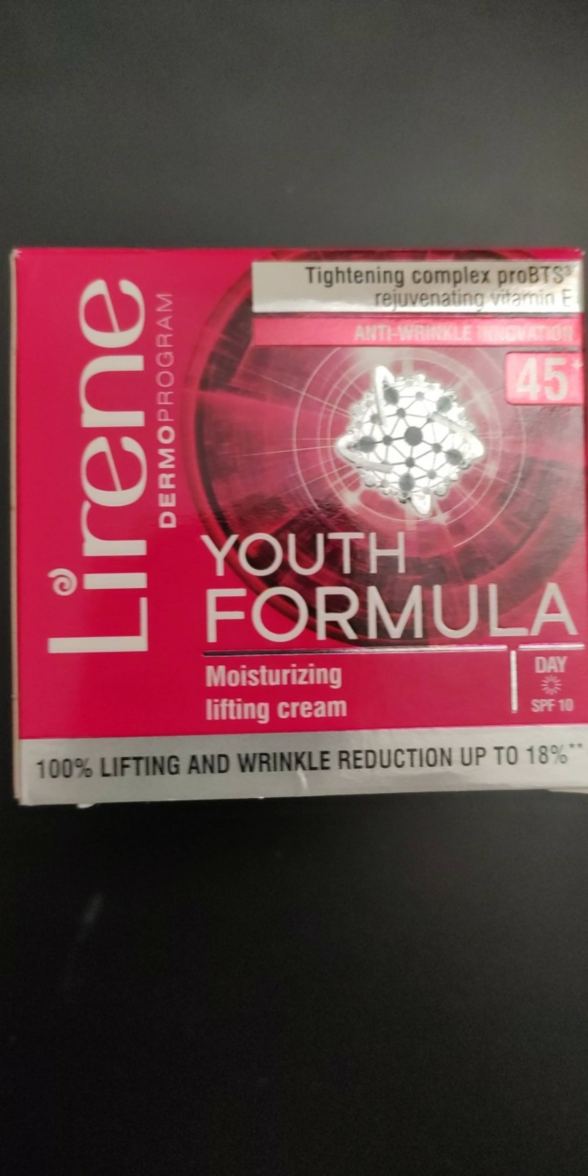 LIRENE - Youth formula - Moisturizing lifting cream