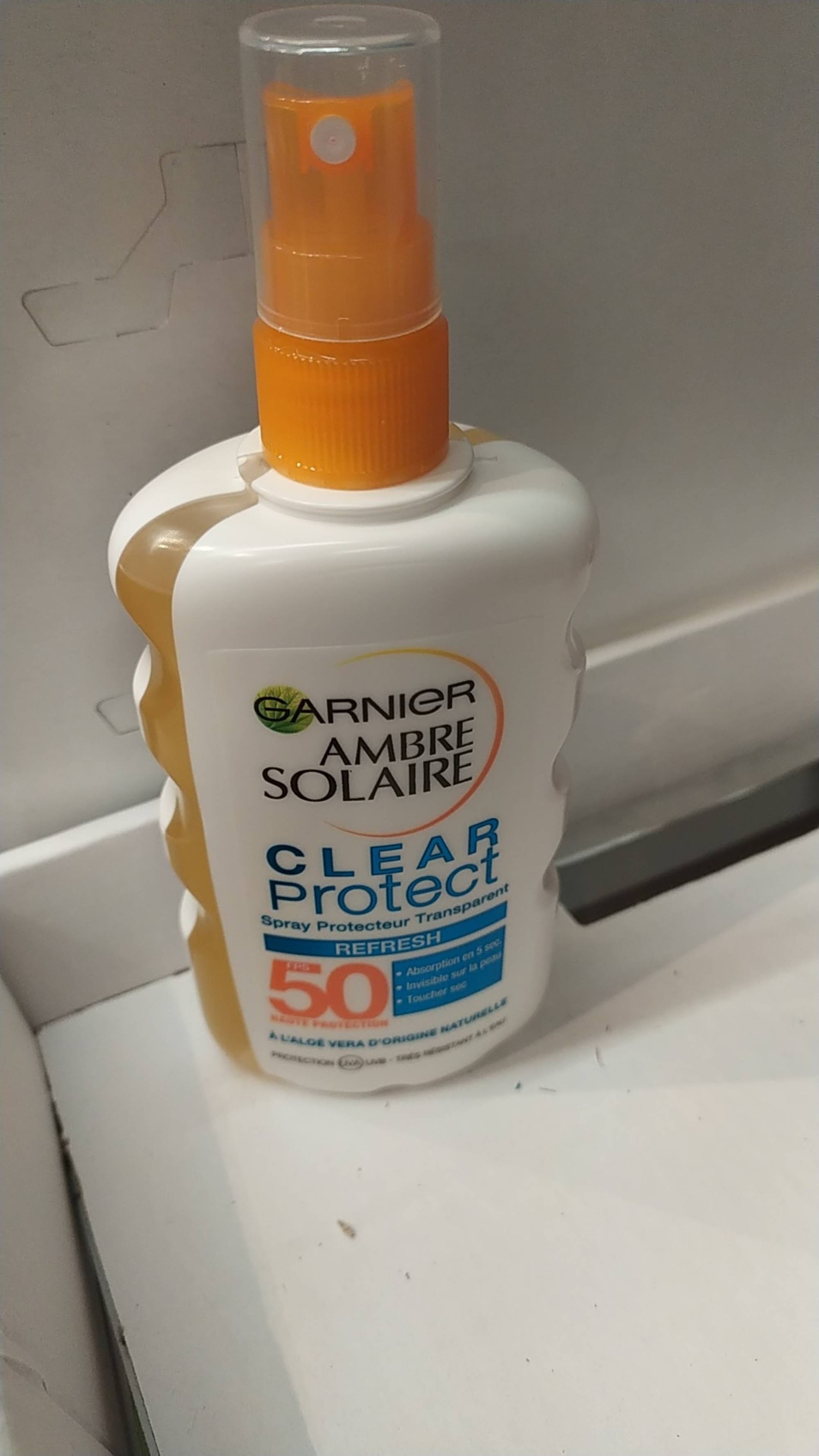 GARNIER - Ambre solaire clear protect - Spray protecteur transparent fps50