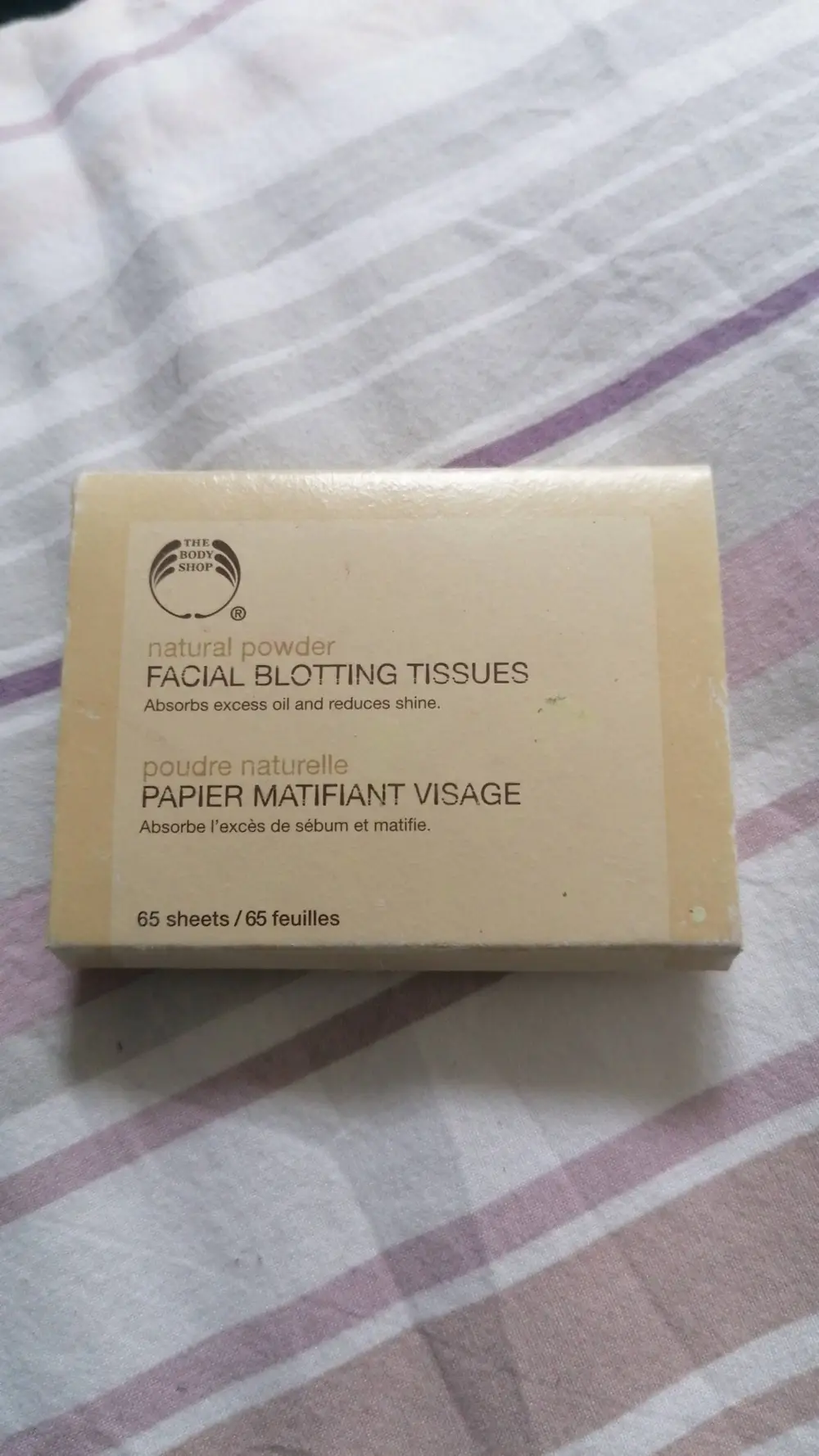 THE BODY SHOP - Papier matifiant visage - Poudre naturelle